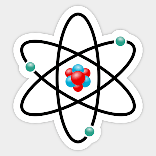 Physics Enthusiast Electrons Atoms Protons Quantum Physics Sticker